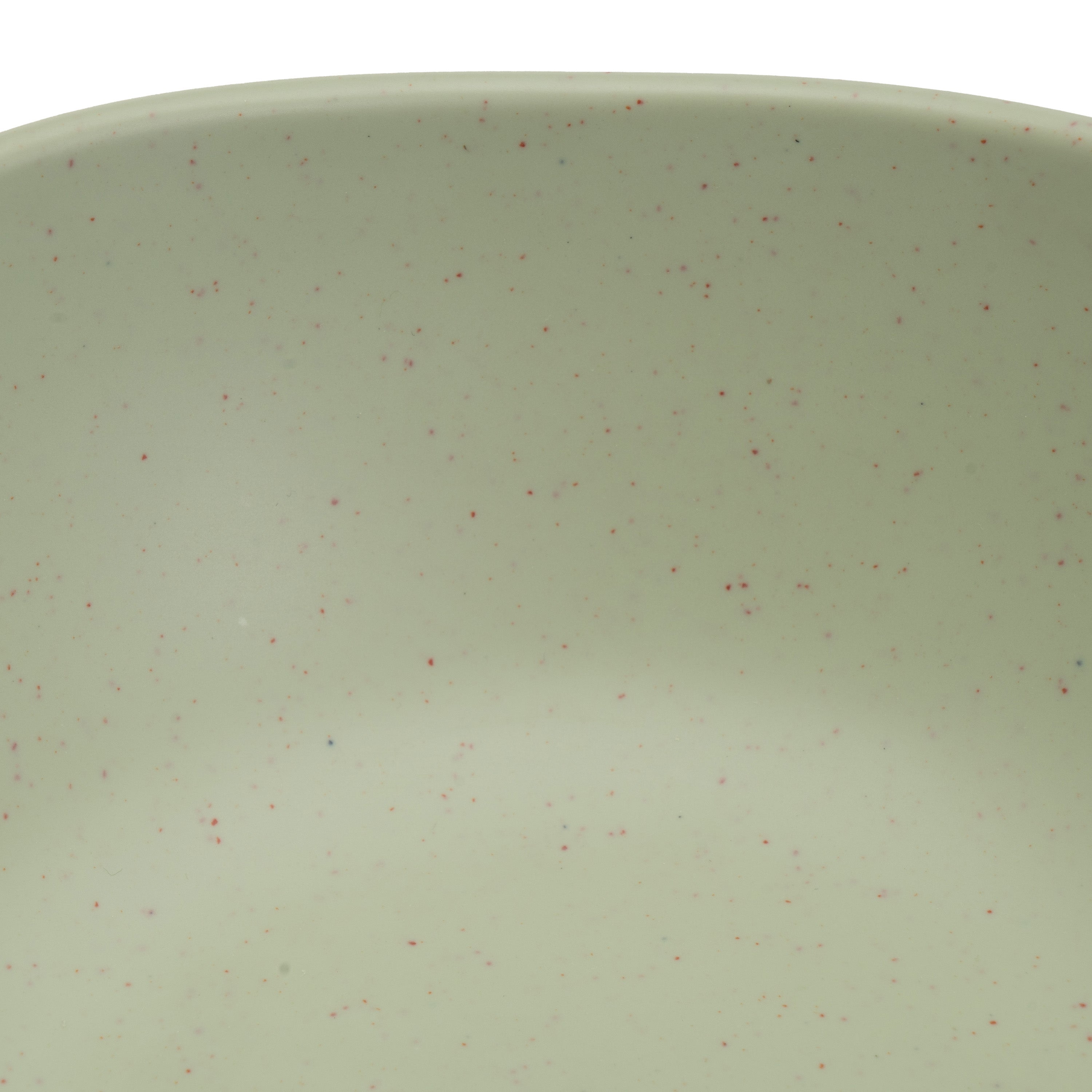 Juego de 6 boles grandes de melamina verde de 16 cm