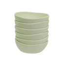 Juego de 6 boles grandes de melamina verde de 16 cm