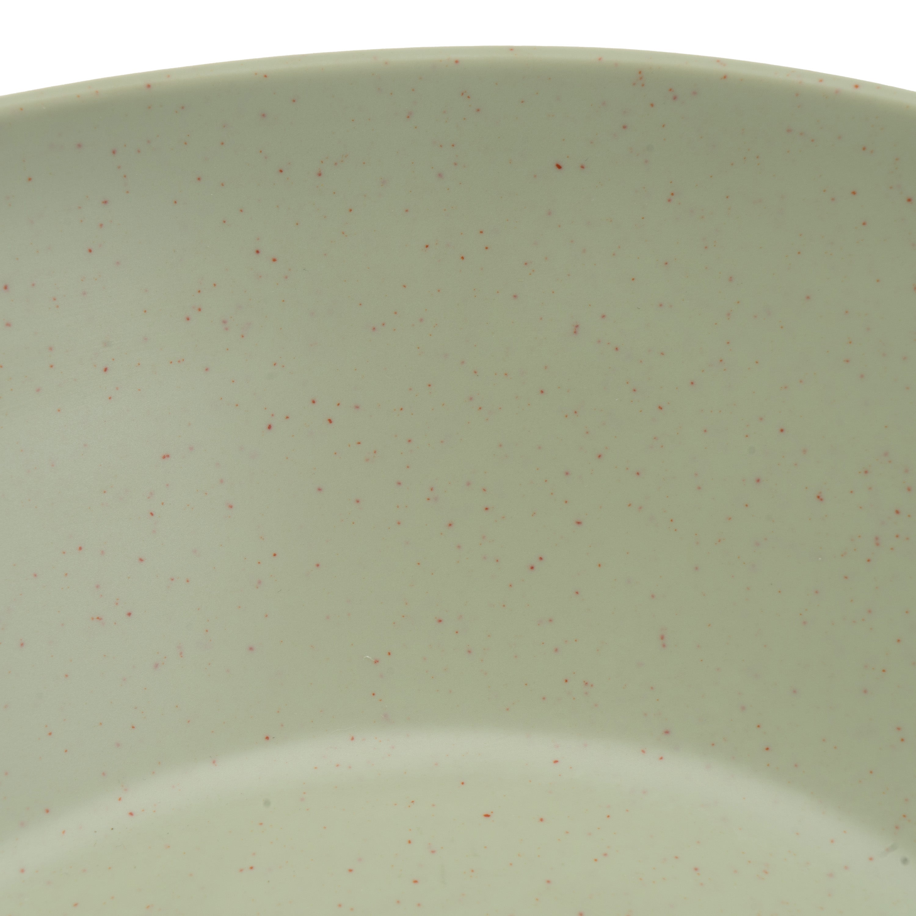 Juego de 3 ensaladeras de melamina verde de 23 cm