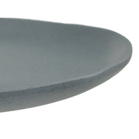 Juego de 12 platos postre de melamina azul de 20 cm