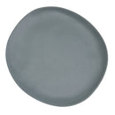 Juego de 12 platos postre de melamina azul de 20 cm