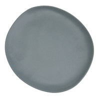 Juego de 12 platos postre de melamina azul de 20 cm