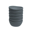 Juego de 6 boles pequeños de melamina azul de 11 cm