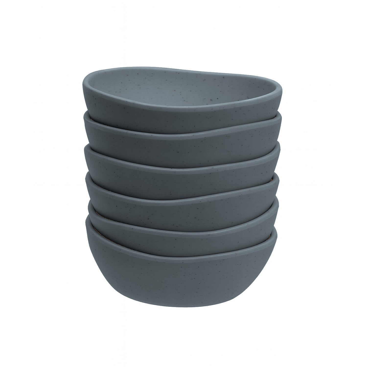 Juego de 6 boles grandes de melamina azul de 16 cm