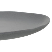 Juego de 12 platos postre de melamina gris de 20 cm