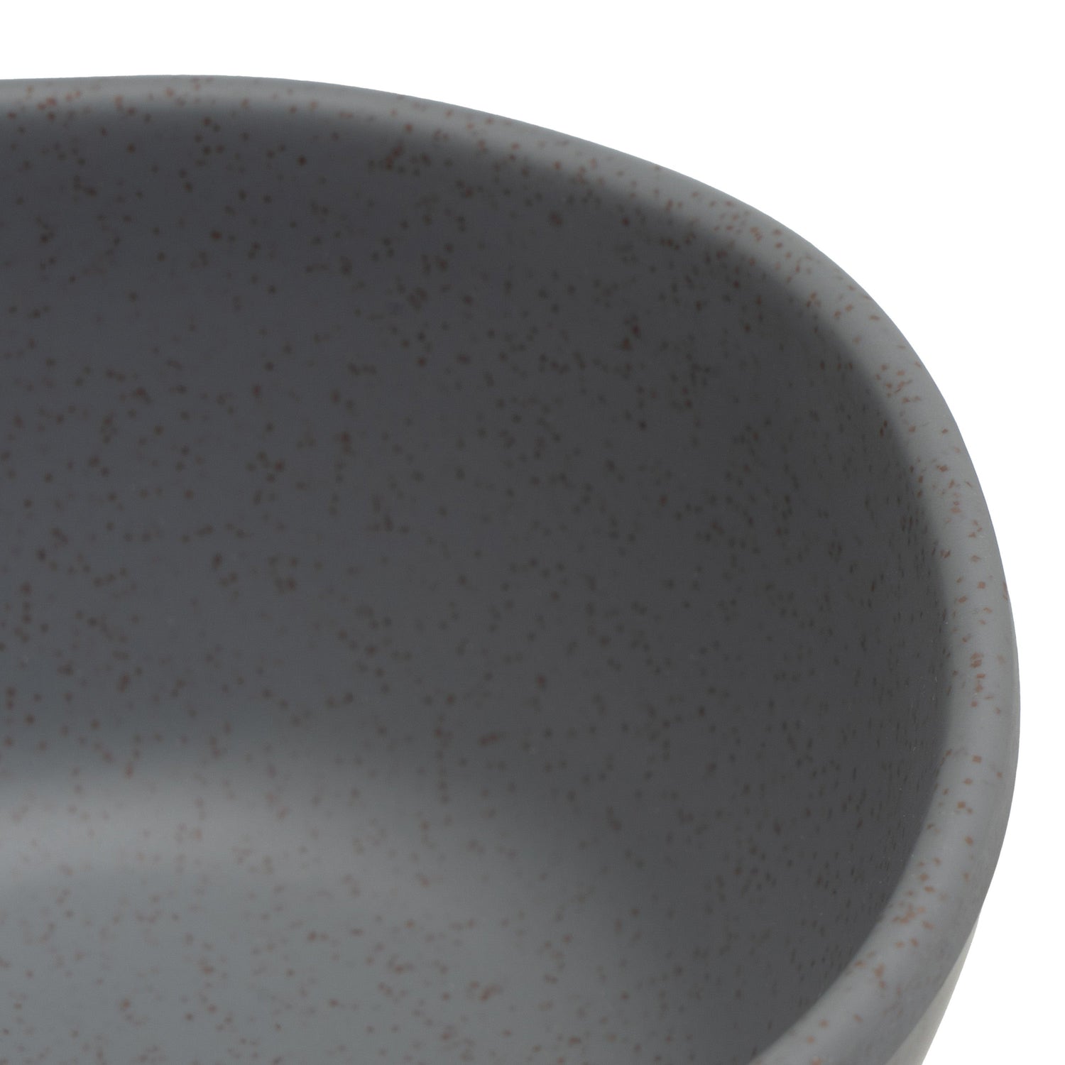 Juego de 6 boles pequeños de melamina gris de 11 cm