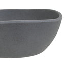 Juego de 6 boles grandes de melamina gris de 16 cm