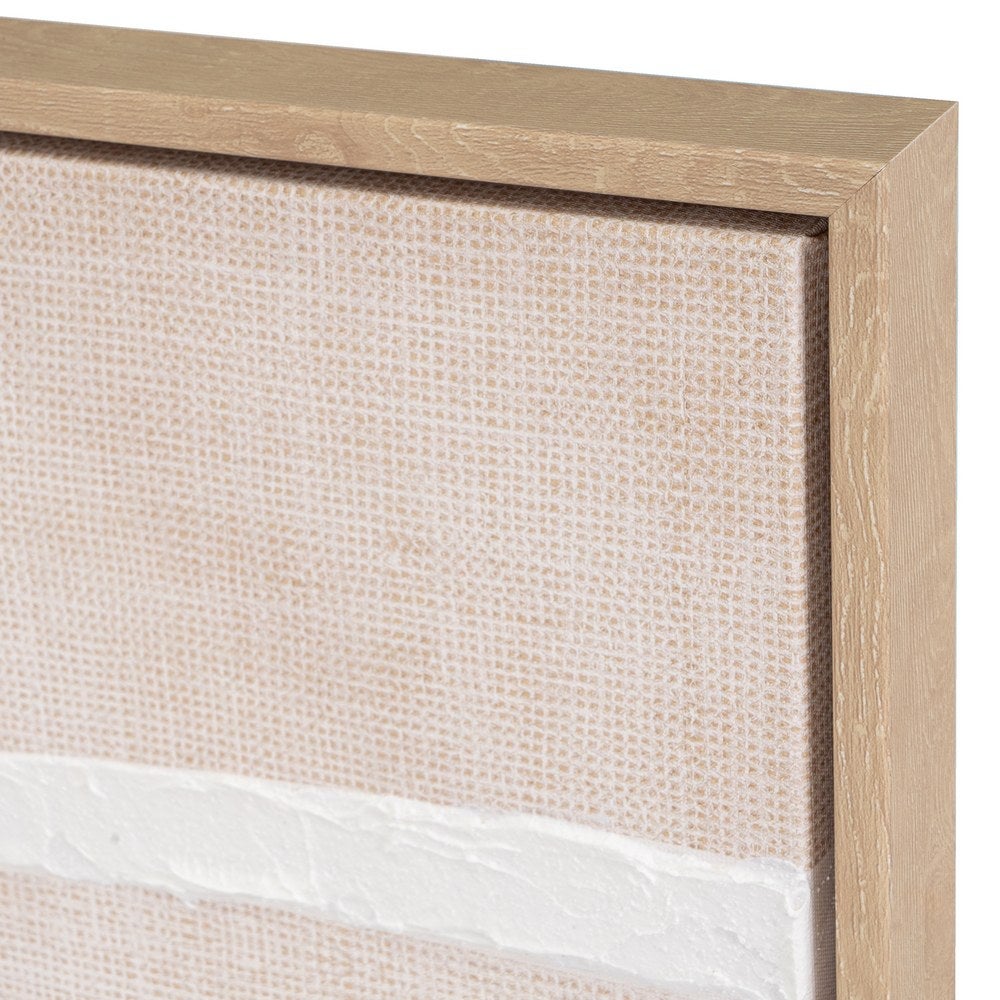 Set 2 cuadros abstractos decorativos beige