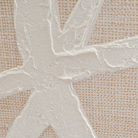 Set 2 cuadros abstractos decorativos beige