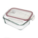 Set 4 Tapers de Cristal de Borosilicato Transparente con Válvula de 1040 ml