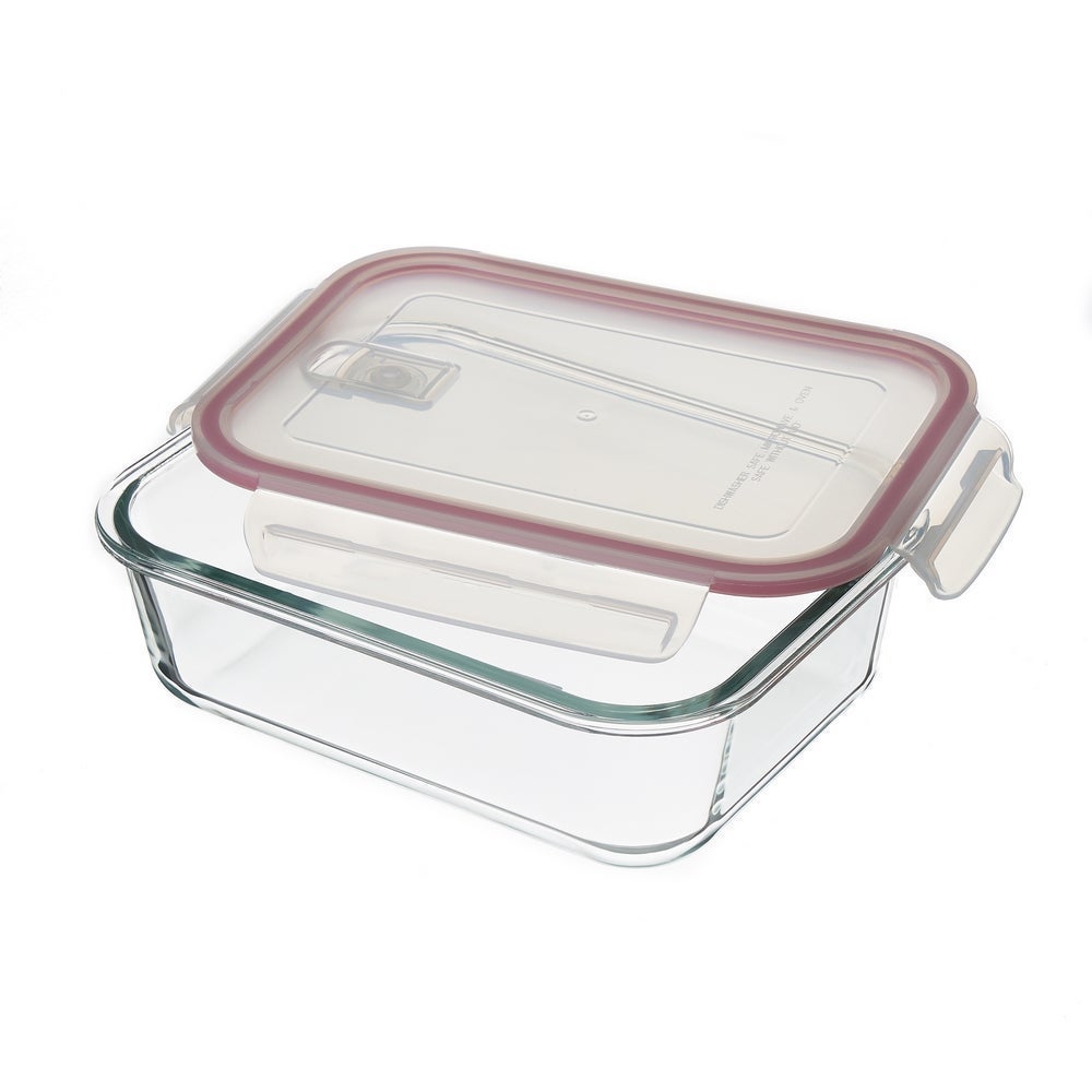 Set 4 Tapers de Cristal de Borosilicato Transparente con Válvula de 1500 ml