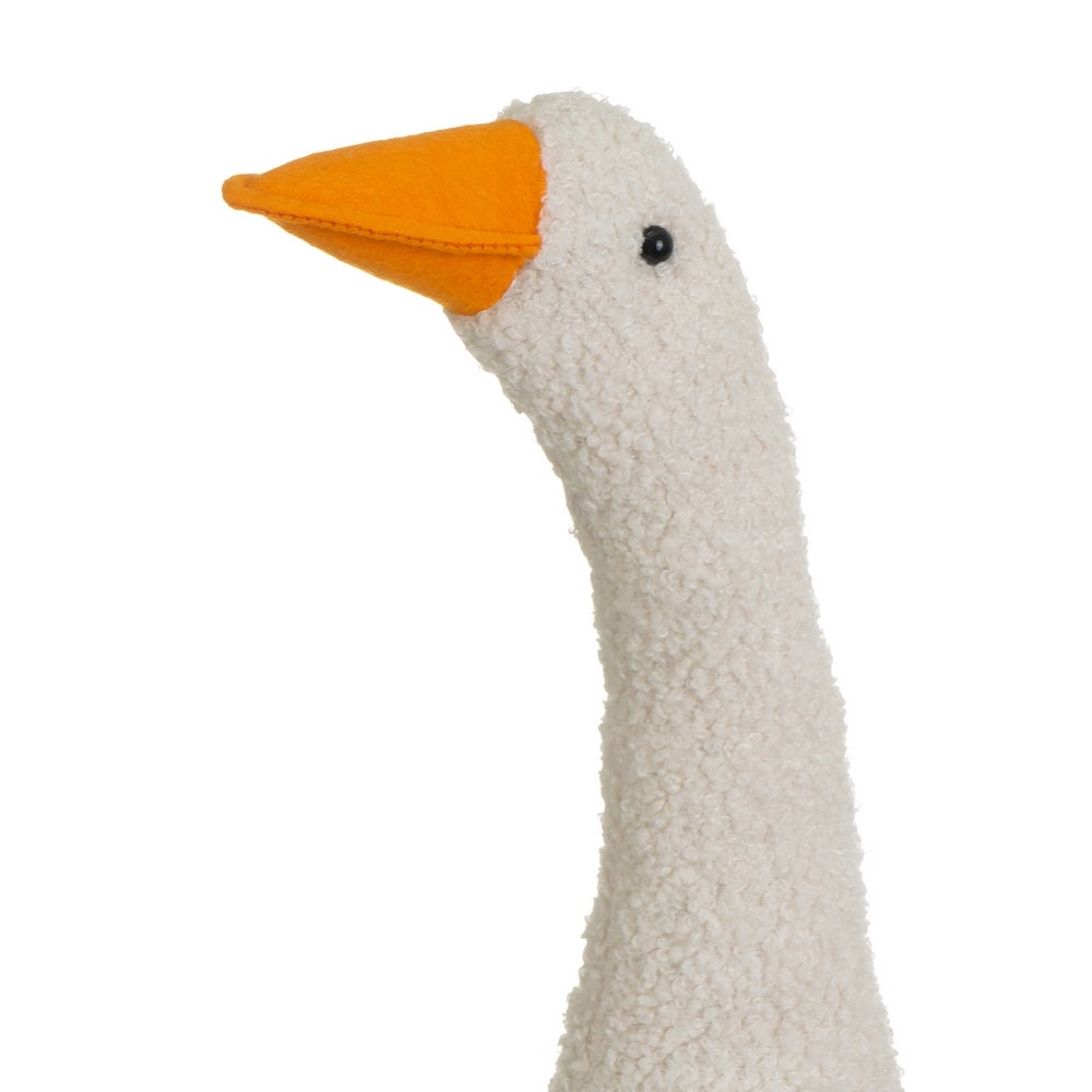 Set de 2 Topes de Puerta Ganso en Tela y Gravilla 27x11x39 cm