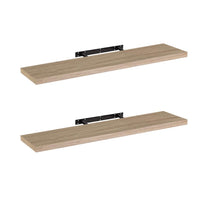 2 estantes flotantes de 120 cm