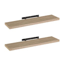 2 estantes flotantes de 100 cm