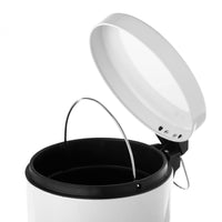 Papelera de baño blanca 5L