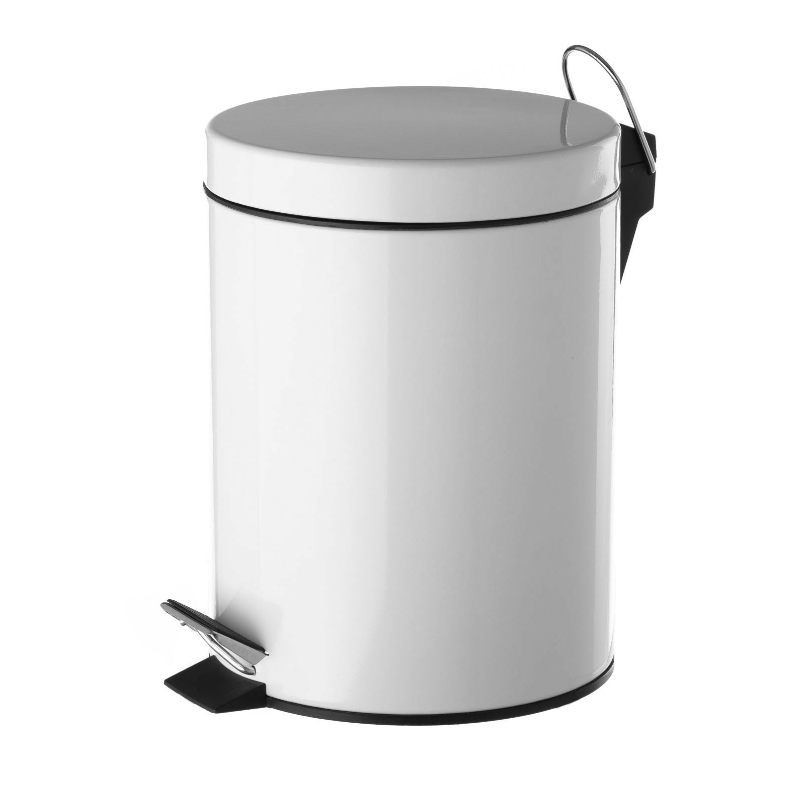 Papelera de baño blanca 5L