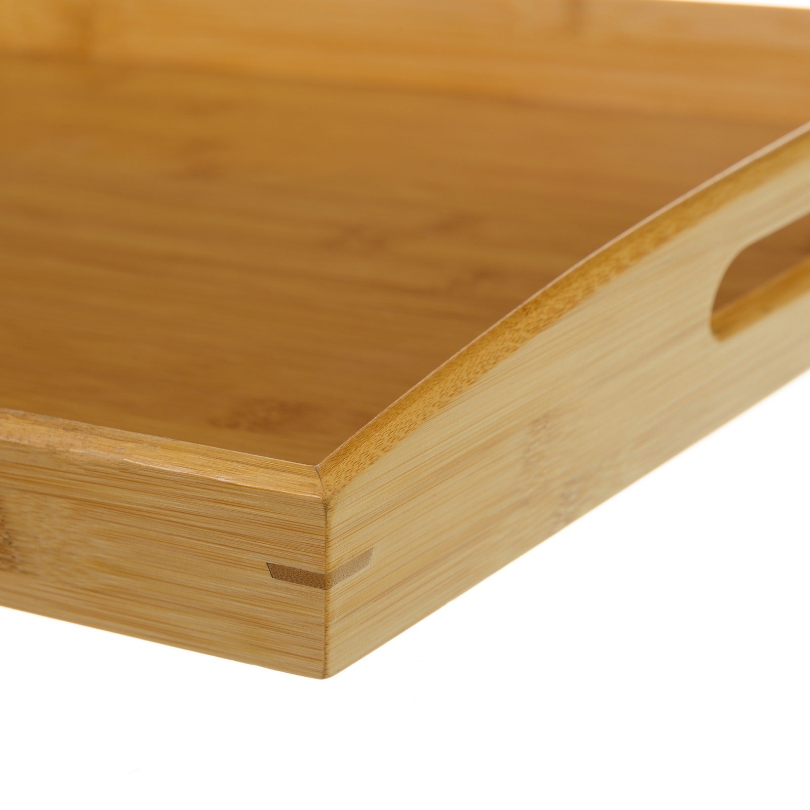 Bandeja de bambú con asas de 58x38 cm