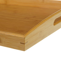 Bandeja de bambú con asas de 58x38 cm