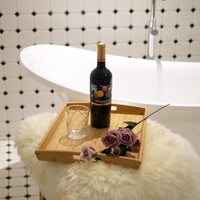 Bandeja de bambú con asas de 58x38 cm