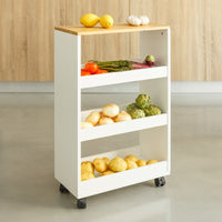 Carro estantería con ruedas de 48x24x77 cm