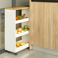 Carro estantería con ruedas de 48x24x77 cm