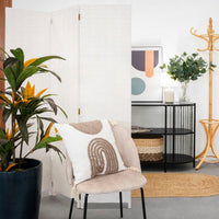 Biombo plegable laminado blanco