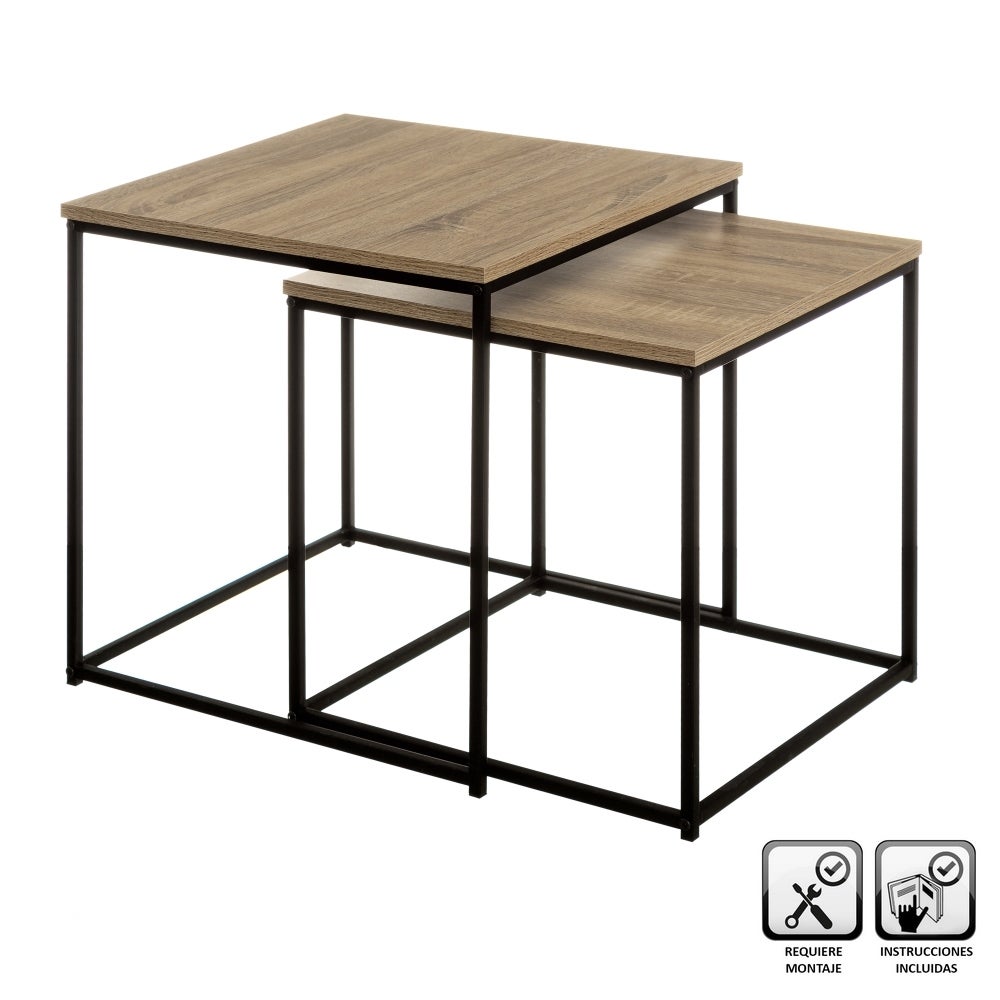 Set de 2 Mesa auxiliares auxiliares nido Urban