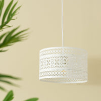 Lámpara de techo de metal blanca