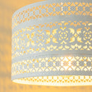 Lámpara de techo de metal blanca