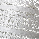 Lámpara de techo de metal blanca