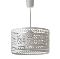 Lámpara de techo de metal blanca