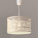 Lámpara de techo de metal beige