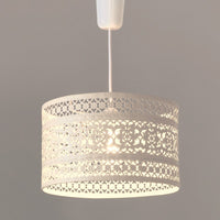 Lámpara de techo de metal beige