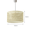 Lámpara de techo de metal beige