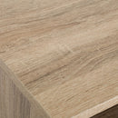 Consola auxiliar negra de madera y metal de 75x80x30 cm