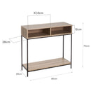 Consola Urban negra de 80 cm