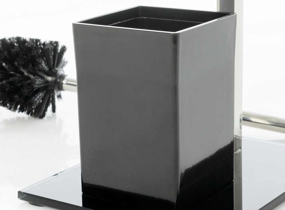 Portarrollos con escobilla negro