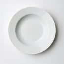 Set de 12 platos hondos blancos de porcelana de Ø 21 cm