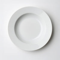 Set de 12 platos hondos blancos de porcelana de Ø 21 cm