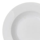 Set de 12 platos hondos blancos de porcelana de Ø 21 cm