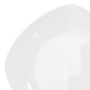 Set de 12 platos llanos cuadrados blancos de porcelana de Ø 27 cm