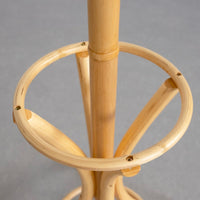 Perchero de pie de madera natural