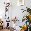 Perchero de pie marrón