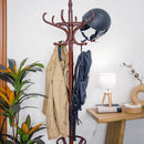 Perchero de pie marrón