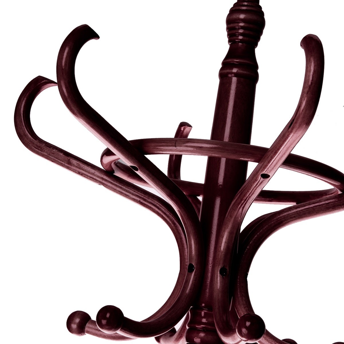 Perchero de pie marrón