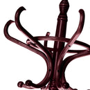 Perchero de pie marrón