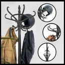 Perchero de pie negro