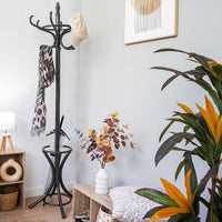 Perchero de pie negro