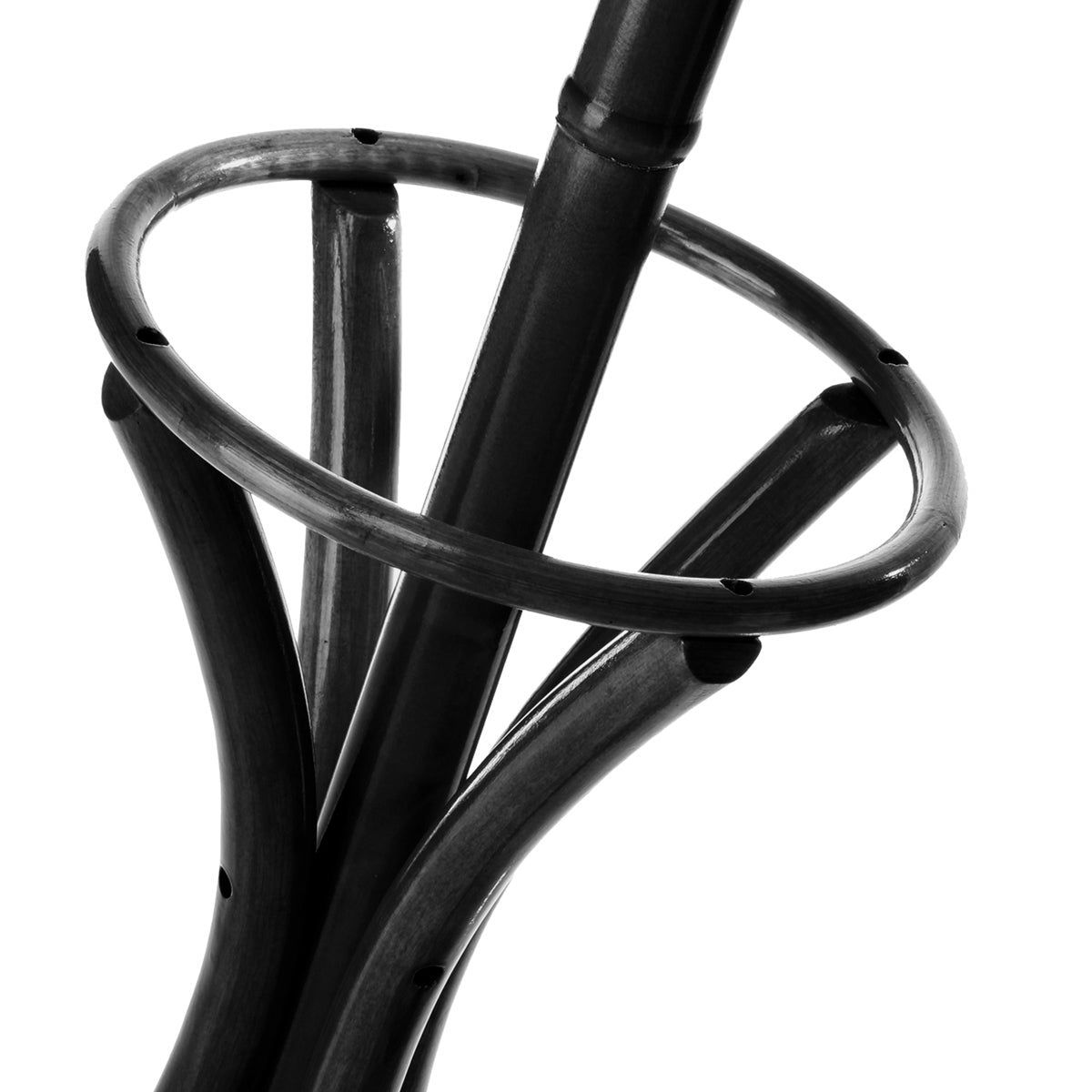 Perchero de pie negro