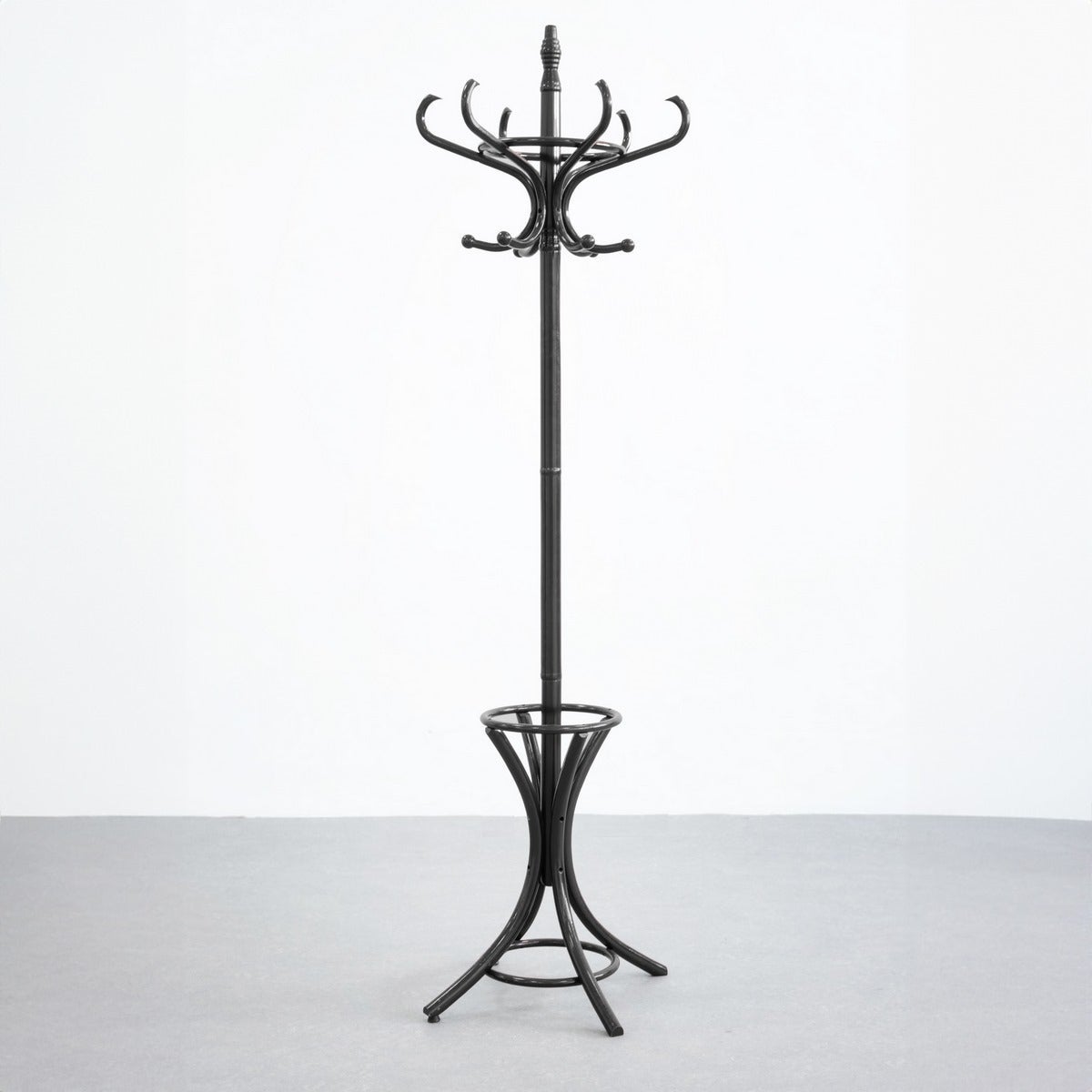 Perchero de pie negro